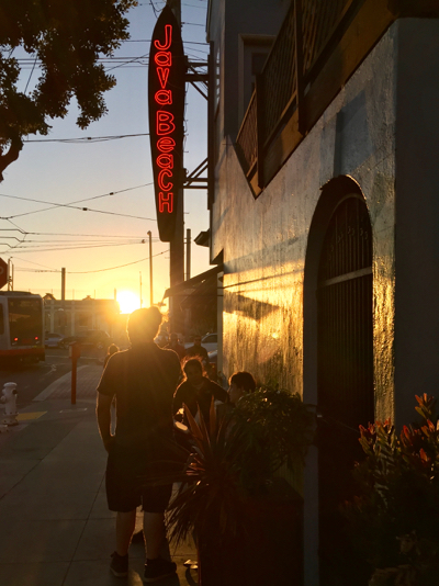 Sunset at Java Beach Cafe
